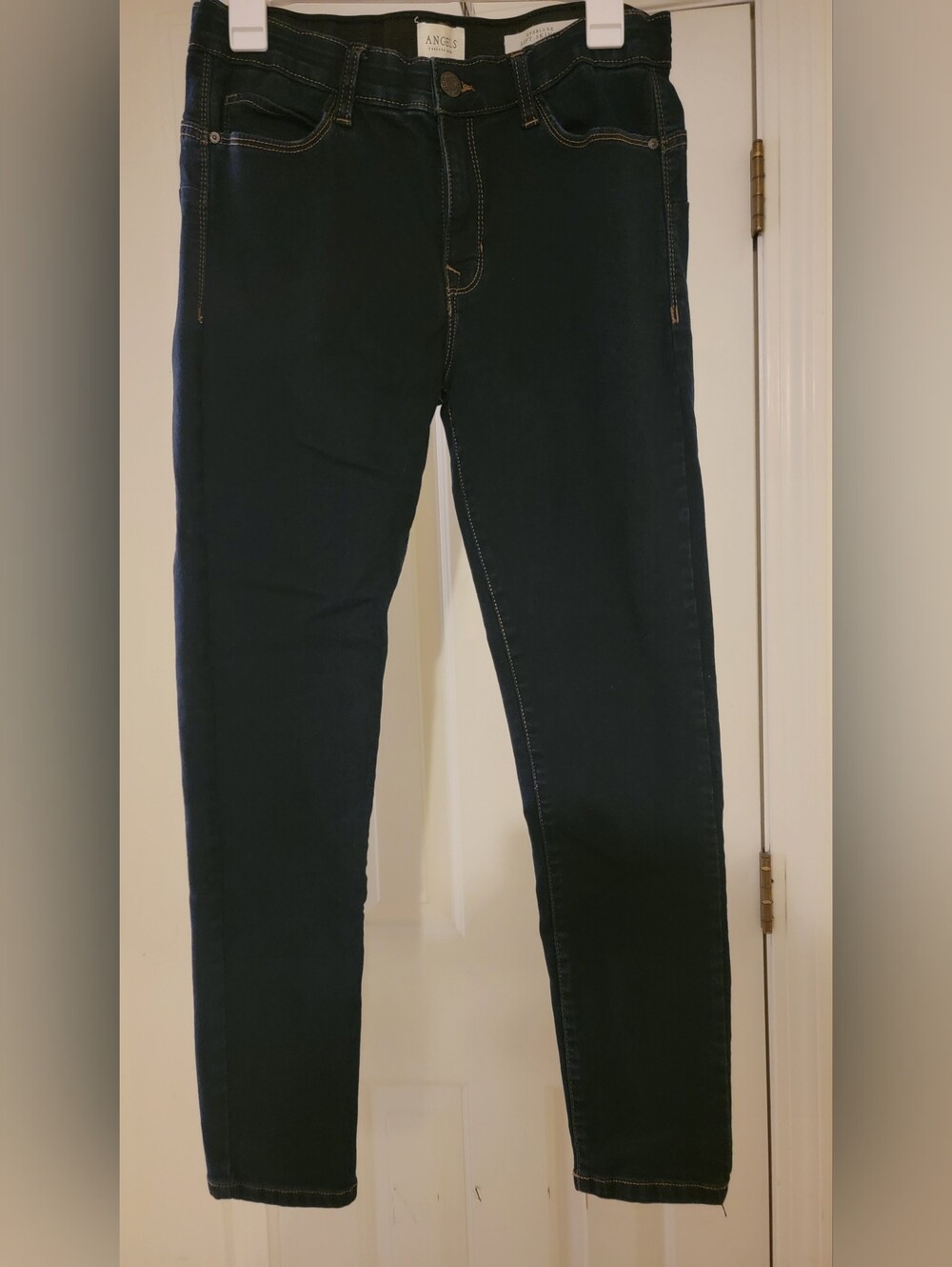 Women's Angels Forever Younh Dark Blue Skinny Jeans - Classic Stretch Fit